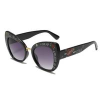 Hip-hop Lettering Trendy Sunglasses Sunnies Sunglasses Women's High-end UV Protection Sun Protection