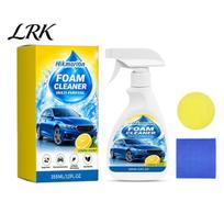 Foaming Upholstery Spray 355ML Car Interior Cleaner Foam, with Sponge & Microfiber Towel, Deep Cleaning Foam Auto Detailing Spray, Lemon Scent 1 Set