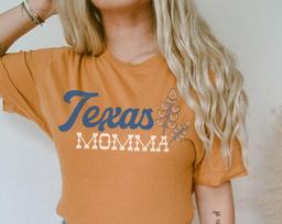 Texas Momma | Mustard Classic Crew | T-Shirt L