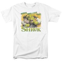 Shrek Movie Ogres Need Love Licensed Adult T-Shirt S