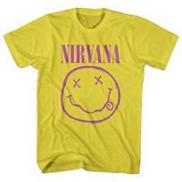 NIRVANA Purple Smile Face T-SHIRT NEW S M L XL 2X official band merch XXL