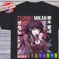 Danganronpa Tsumiki Mikan Shirt Ronpa Vaporwave Anime Manga Aesthetic All Size XXXXL