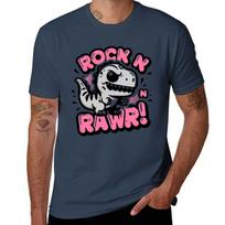 Rock n Rawr Baby Dinosaur Baby Rocker TShirt Halloween Casual TShirt S