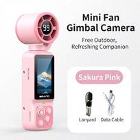 2-in-1 4K Handheld Gimbal Camera & Portable Cooling Fan 1pcs