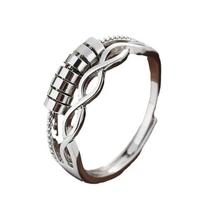Anti Stress Anxiety Fidget Rings for Women Satinless Steel Spinner Sunflower Sun Star Ring Trendy Jewelry Accessories Gift