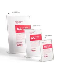 A4 a5 a6 Acrylic Sign Holders Anti Drop L-Shaped Menu Display Stand Plastic T-Shaped Type Name Card Wedding Accessories