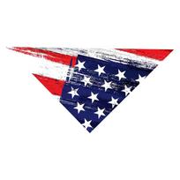 Patriotic 4th of Dog Bandana, Flag Scarf for Small One Size