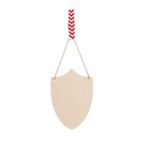 DIY Wooden Shield for Painting, , Blank Wood Piece for Drawing, Home Decor and Party Activities One Size smėlis