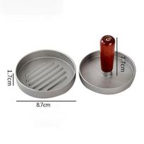 Burger Press Patty Maker Stainless Steel Hamburger Mold Non-Stick with 100 Patty Papers