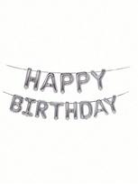 580Pcs Black & Silver Balloon Garland Birthday Set, 40  Oversized Foil Number Balloons, Black Rose Petals, for Men & Women Other sidabras