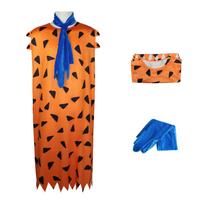 Adult Prehistoric Caveman Costume for Halloween Stage Performance Cosplay XXL šafranas