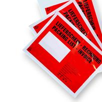 Courier rebate sticker C6 with LIEFERSCHEIN/RECHNUNG print, pack of 100 pcs.