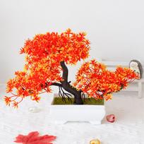 1 vnt. Dirbtiniai plastikiniai augalai Bonsai Mažas medis Vazonas Vazoninė gėlė Sodas Netikras augalų kompozicijos ornamentas Kambarys Namai Stalo dekoracija