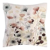 Floral Print Throw Washable Pillowcase Replaceable Case Cover Machine Pillow Flax Fabric Pillow Decorative Cushion Cover B