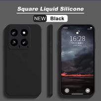 Prabangus skysto silikono telefono dėklas skirtas Xiaomi 14 Ultra, minkštas, lygus liesti, atsparus smūgiams, galinis dangtelis skirtas Xiaomi 14 Pro mi 14 Ultra For Xiaomi 14 juoda