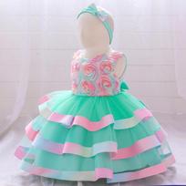 2024 European & American Flower Tutu Dress for Toddlers - Catwalk Style 90cm (2-3Y)