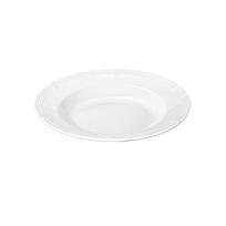 Commercial Simulated Ceramic Melamine Dish Lace Edge Drop-resistant Dinner Plate White Dessert Plate Canteen