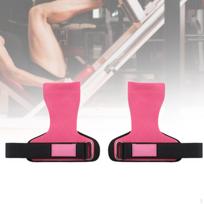 Weight Lifting Wrist Straps for Adults Pull Ups Lightweight Hand Grips Support Bodybuilding rožinė