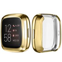 Ekrano apsauginis dėklas Fitbit Versa 2 Versa 3 Versa Lite 7 spalvų TPU minkštas dangtelis išmaniojo laikrodžio dėklas įbrėžimams atsparus priedas for versa 2 auksas