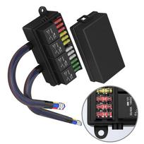 Automotive Fuse Relay Box 12V Prewired with 4 Relays and 12 ATCATO Fuses for Car Truck and Marine Applications