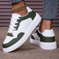 Couple Sneakers 2026 New Breathable Lightweight Men's Sports Running Shoes Fashion Cross Tied Comfortable Women's Casual Flats 36 alyvuogių žalios spalvos