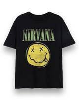 Nirvana Black Classic Logo Short Sleeved T-Shirt Mens S