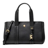 Michael Kors MK Romee Logo Letter Pendant Leather And Faux Leather Mini Shoulder Crossbody Bag Women handbags Black 32T5G1ZC1L-BLACK Basic Set (Bag+Dust Bag)