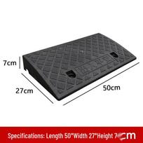 Plastic Uphill Ramp and Speed Bump Mat for Curb, Car Sill, and Roadside Use