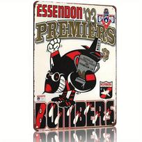 Vintage Bombers Poster Vintage Essendon 93 Premiers Championship Poster   Metal Wall Art  Iron Material Retro Aus 20x30cm（7.8x11.8inch）
