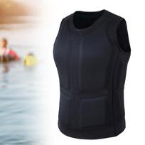 Adults Life Vest Swim Jacket Thin Snorkel Vest Buoyancy Aid Zipper Vest for Surfing Boating Sailing Water Sports Snorkeling L