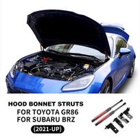 Front Bonnet Hood Dampers Gas Struts for Subaru BRZ Toyota GR86 2021-2025 1Set Red