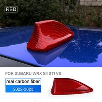 Carbon Fiber Shark Fin Antenna Cover for Subaru WRX S4 STI VB 2022 2023 2024 Interior Sticker Red raudona