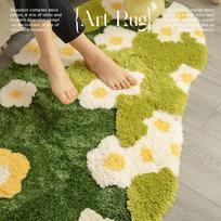 Shandian Carpet, Bedroom Bedside Rug, Girl's Living Room Pastoral Style Plush Rug, Home Living Room Carpet