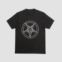 Pentagram Goat T-Shirt | Occult Baphomet Symbol Gothic Horror Graphic Tee L