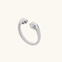 Cat Paw Print Ring Fantastic Cat Imprint Silver Color Simple Style Design Women's Rings Cute Women Girls Party Gift Jewelry