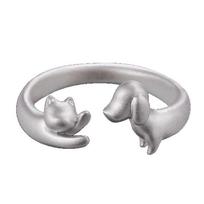 Fine Polished Workmanship Open Adjustable Ring Friendship Gifts  Simple Party Attires sidabras