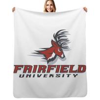 Fairfield Stags Throw Blanket Cozy Home Blanket Gift for Christmas Holiday Size: 75*100cm, Weight: 230 GSM