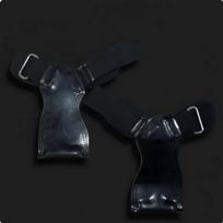 2 Pieces Rubber Palm Guards with Wrist Support HeavyDuty Weightlifting Hand Grips Customizable Fit M Double Ear