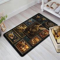 Bee Art Gallery Pattern Rug Floor Mat for Living Room or Bedroom Soft and Comfortable Carpet a Gift for Birthday and Holiday. 40x60cm( 15x23in ) įvairiaspalvis