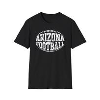 Arizona Football T Shirt, Fan Gift, Distressed Style, Arizona Sports, Game Day S