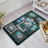 Fish Fantasies Pattern Rug Floor Mat for Living Room or Bedroom Soft and Comfortable Carpet a Gift for Birthday and Holiday. 40x60cm( 15x23in ) įvairiaspalvis
