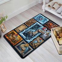 Dinosaur Collection Pattern Rug Floor Mat for Living Room or Bedroom Soft and Comfortable Carpet a Gift for Birthday and Holiday. 40x60cm( 15x23in ) įvairiaspalvis