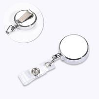 Name Tag ID Badge Holder ID Lanyard Easy To Pull Buckle Retractable Badge Reel  School Supplies Jacket
