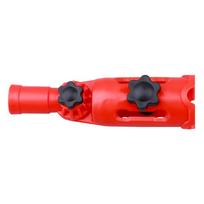 Multi-Angle Adapter Extender Pole Attachment Holder  for Paintbrushes, Rollers, and Scrapers raudona