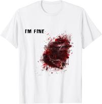 I'm Fine Wound Injury Funny Halloween Costume Gift T-Shirt Unisex T-Shirt XXL