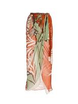 2026 Orange Sexy Sling Bikini & Sun Protection Long Dress Set One Size