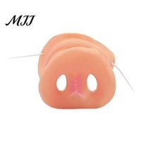 Stage Performance Prop Realistic Pig Nose, Soft Snout Nose Masque with Elastic Costume Band, Animal Accessories for Halloween Cosplay Party, Accessory One Size 1pc