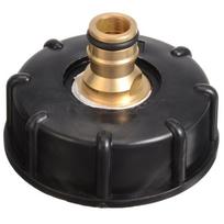 IBC Hose Adapter  Water Tank Fitting S60*6 3/4  Standard Coarse Thread Durable Garden Tap  Ball Valve IBC Tote Container 3/4''