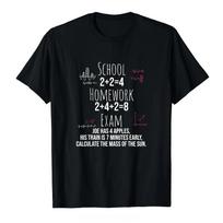 Funny Math School Homework Exam Joke T-shirt L