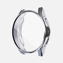 TPU Plating Case For Samsung Galaxy Watch 7 40mm 44mm Screen Protector Accessories All-Around Watch Case For Galaxy Watch FE Galaxy Watch 7 40mm sidabras